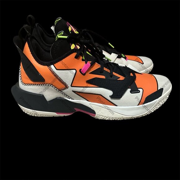 Jordan Why Not Zer0.3 SE Mens Basketball Shoes Orange/Black/White Size 13 Mesh - Picture 1 of 10